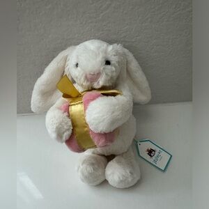 AUTHENTIC NWT Jellycat bashful bunny with present 7“- Retired Rare ONLY ONE Cute